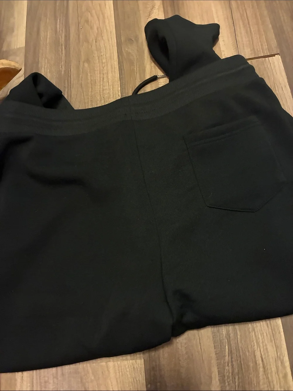 Men's Modern Black Slim Fit Joggers With Zipper Side Pockets- NWT